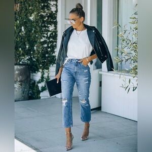 VICI COLLECTION TRIED + TRUE VINTAGE HIGH RISE DENIM JEANS